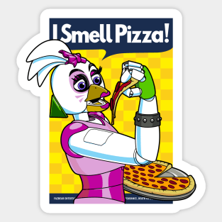 I Smell Pizza at the Pizzaplex! Sticker